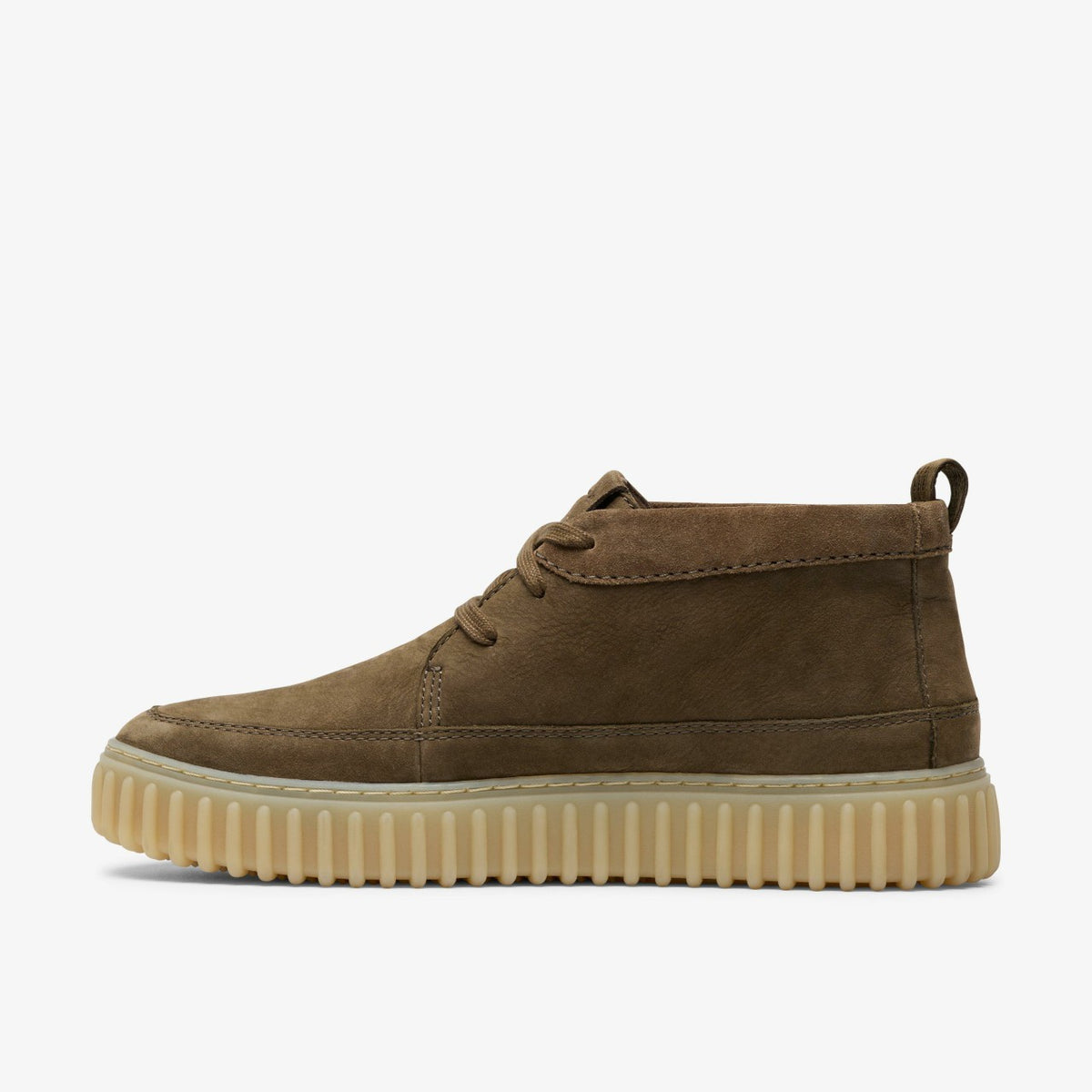 Clarks New / Torhill Lace Hi Khaki Nubuck