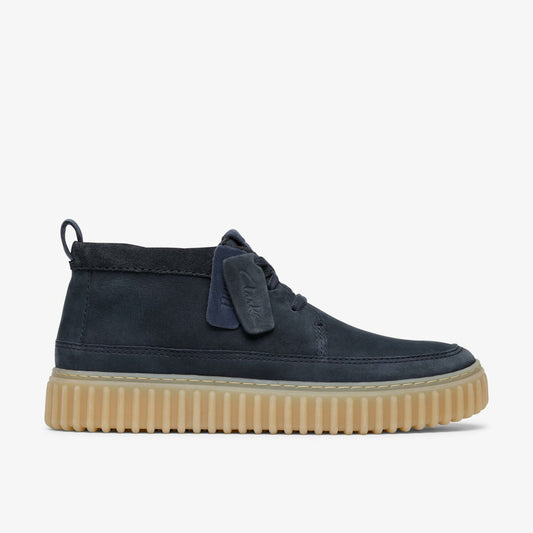 Clarks Latest / Torhill Lace Hi Navy Nubuck