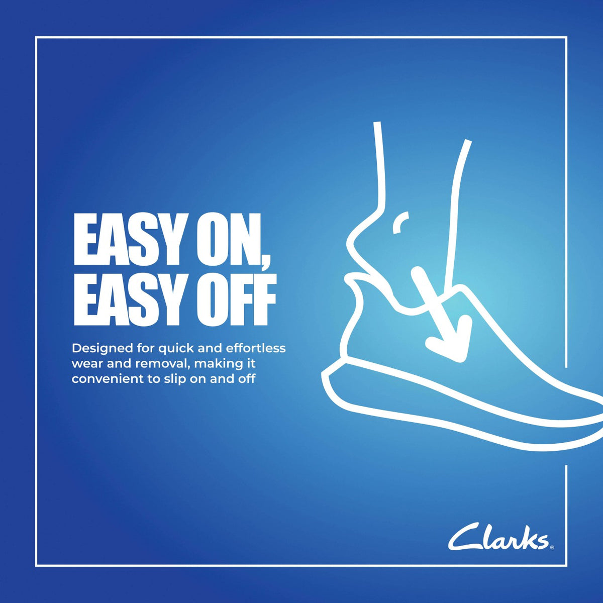 Clarks Top Pick / Nalle Step White Knit