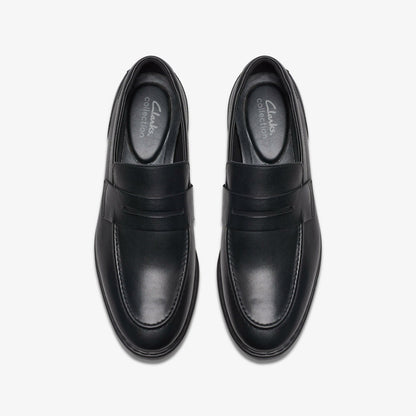 Clarks Top Pick / Banbury Lo Black Leather