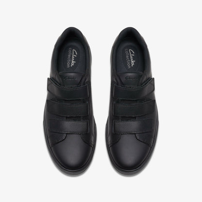 Clarks Popular / Romsey Strap Black Leather