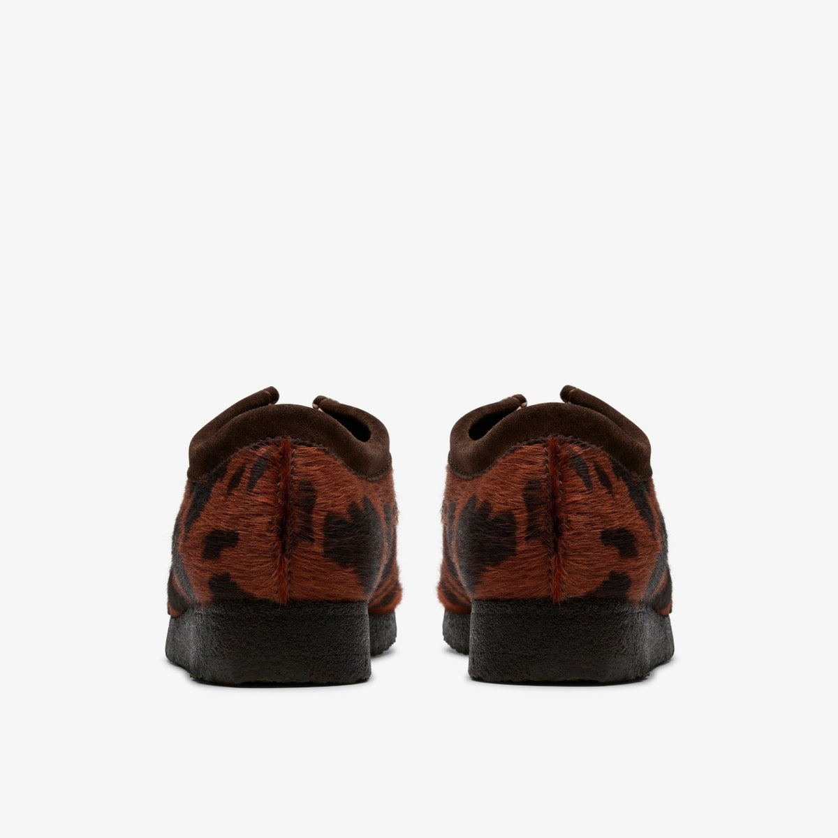 Clarks New / Wallabee Brown Cow Print
