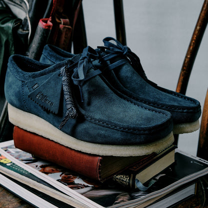 Clarks Classic / Wallabee Mid Blue Suede
