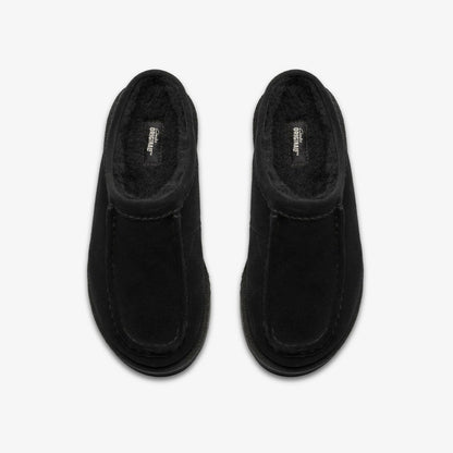 Clarks Quality / Meare Mule Black Suede Warmlined
