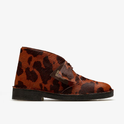 Clarks Premium / Desert Boot. Brown Cow Print