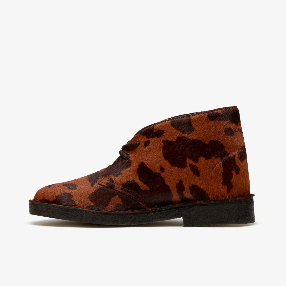 Clarks Premium / Desert Boot. Brown Cow Print