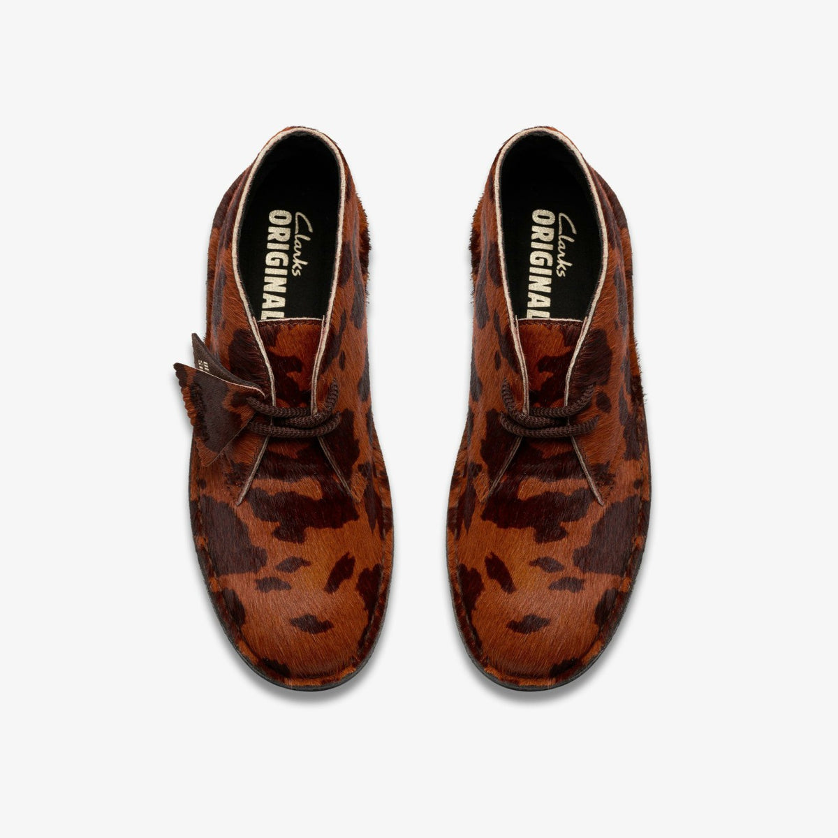 Clarks Premium / Desert Boot. Brown Cow Print