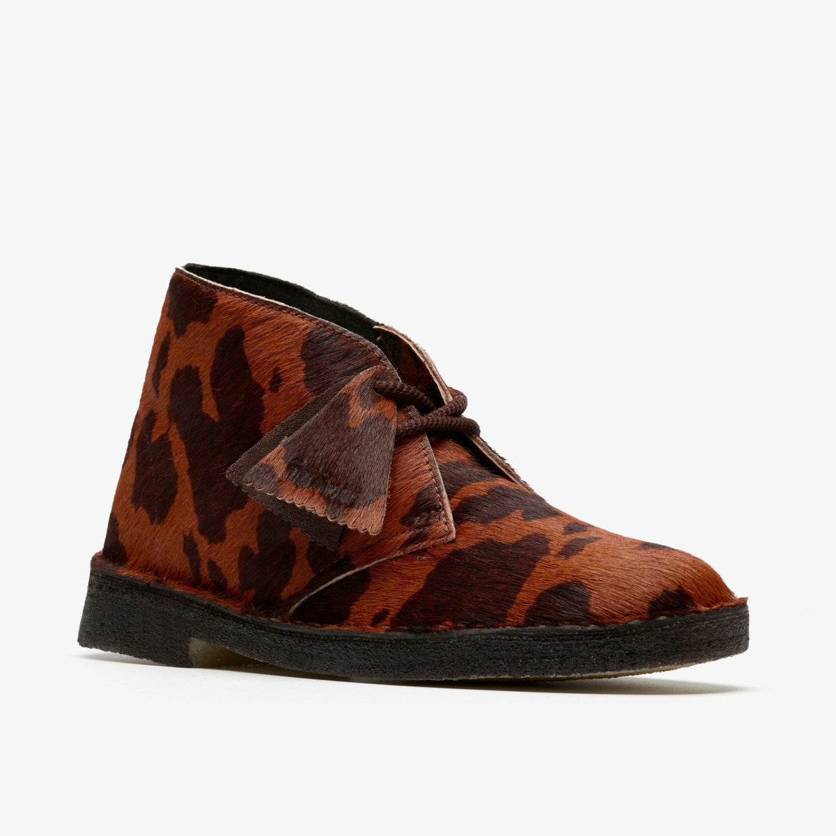 Clarks Premium / Desert Boot. Brown Cow Print