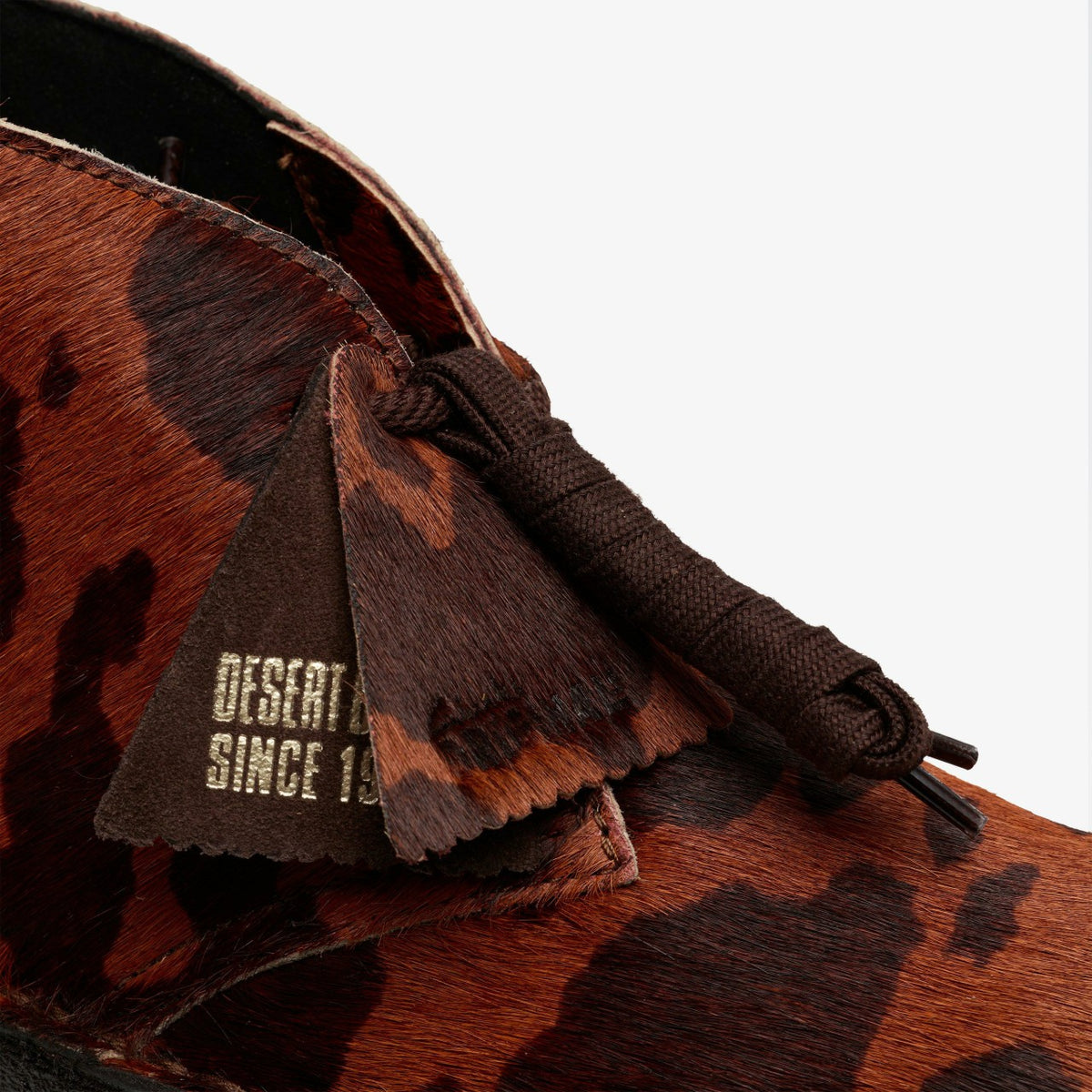 Clarks Premium / Desert Boot. Brown Cow Print