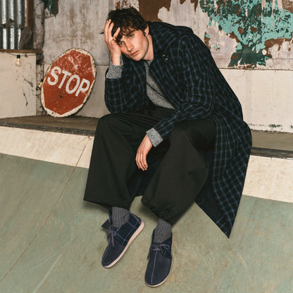 Clarks Signature / Desert Trek Navy Tweed Combination