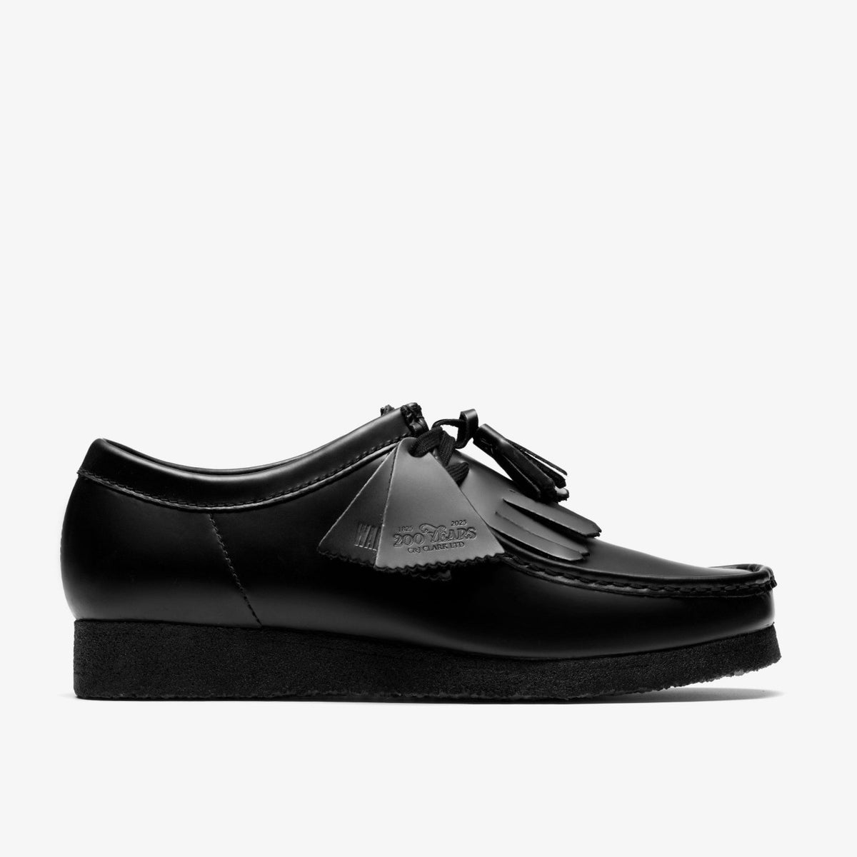 Clarks Smart Buy / Wallabee Black Hi Shine Leather