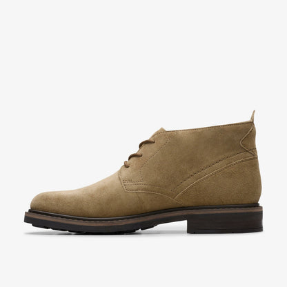 Clarks Smart Buy / Newford Mid Dark Sand Suede