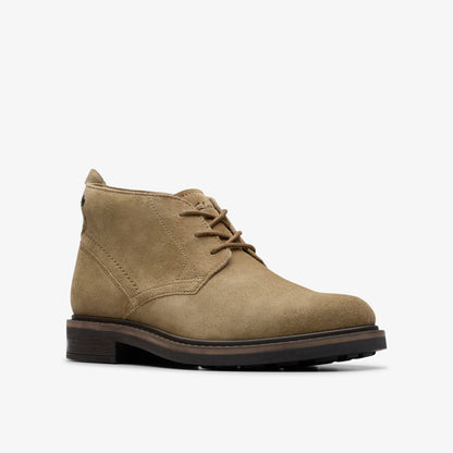 Clarks Smart Buy / Newford Mid Dark Sand Suede