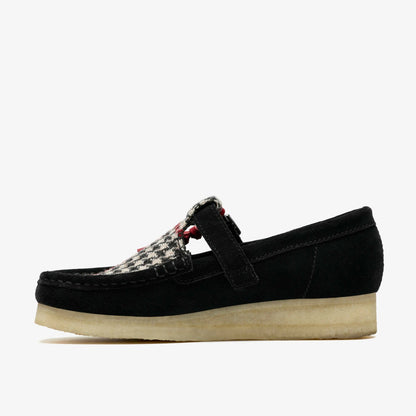 Clarks Trusted / Wallabee T Bar Black Tweed Combination
