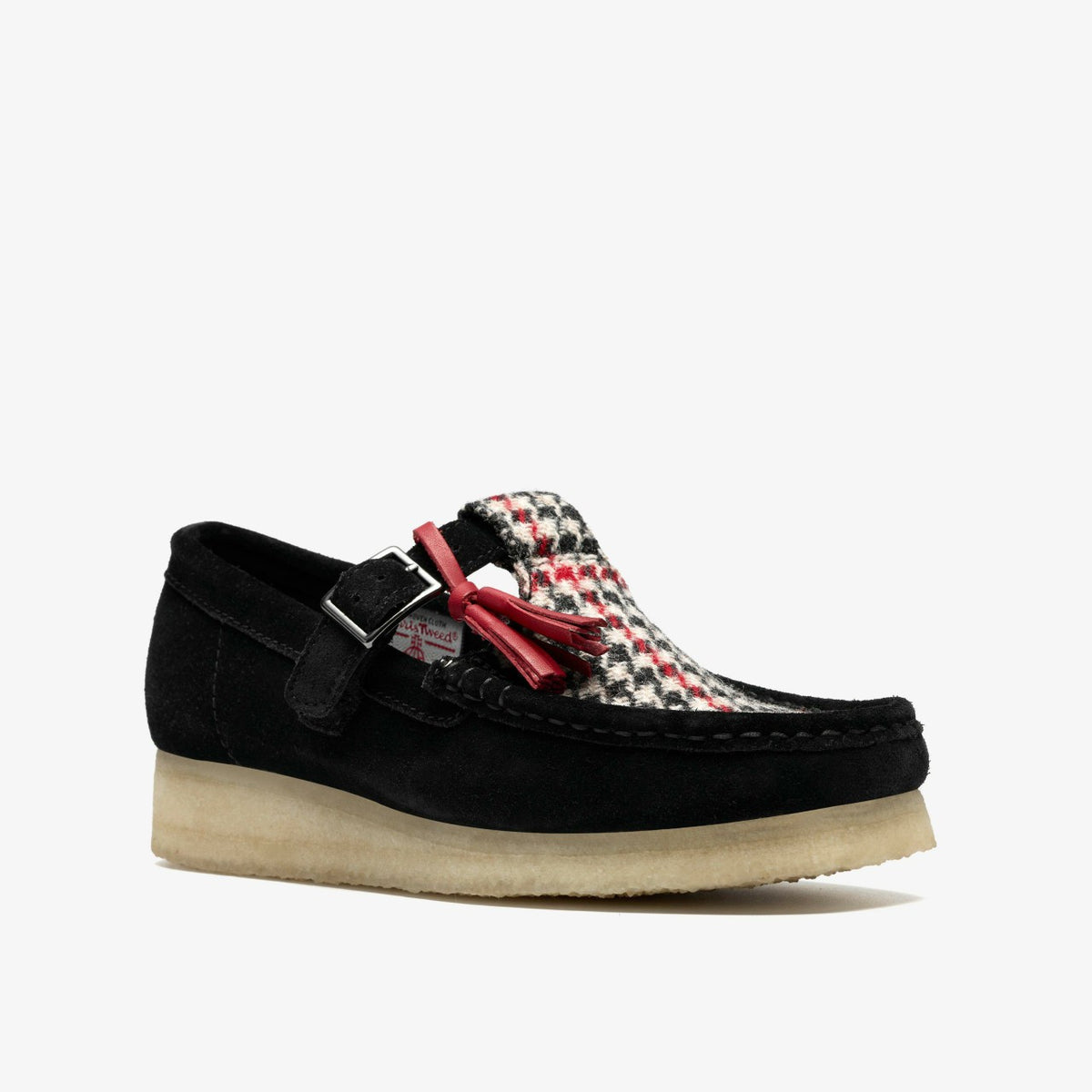 Clarks Trusted / Wallabee T Bar Black Tweed Combination