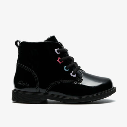 Clarks Trending / Oaklyn Charm Toddler Black Patent