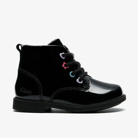 Clarks Trending / Oaklyn Charm Toddler Black Patent