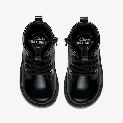 Clarks Trending / Oaklyn Charm Toddler Black Patent