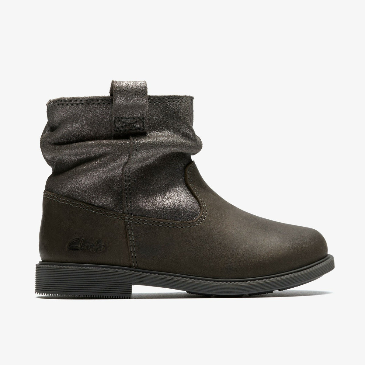 Clarks Discount / Oaklyn Top Toddler Pewter Suede