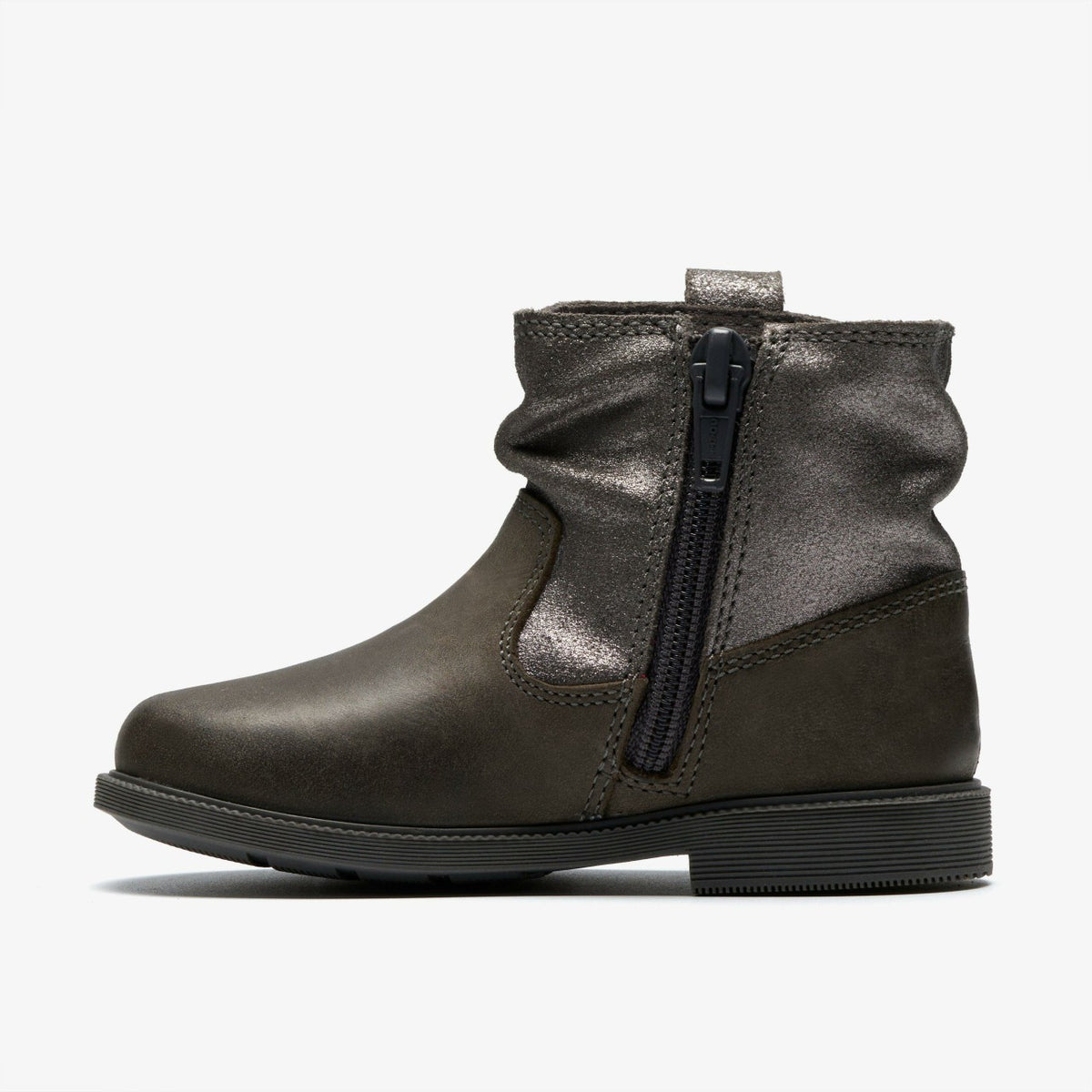 Clarks Discount / Oaklyn Top Toddler Pewter Suede