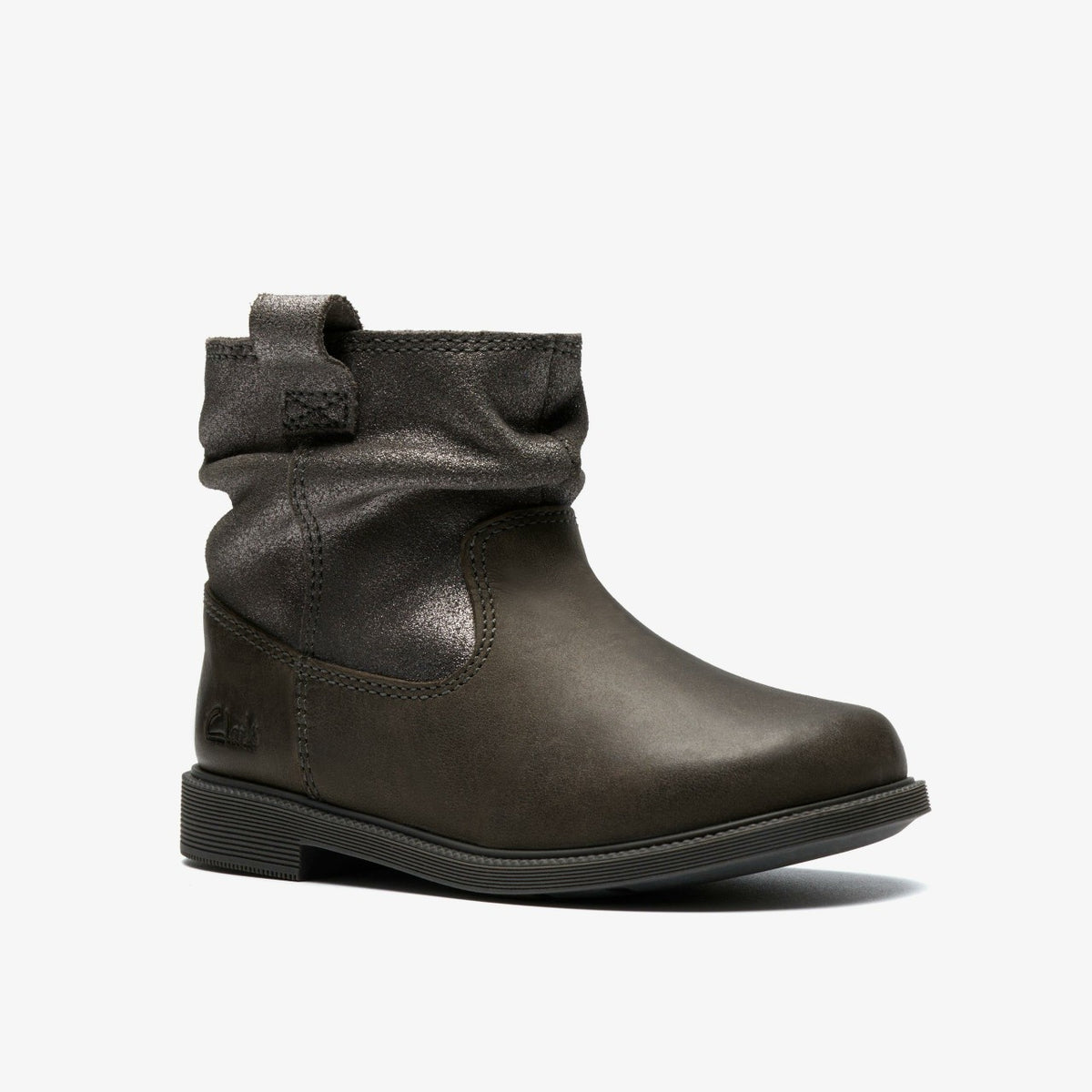 Clarks Discount / Oaklyn Top Toddler Pewter Suede
