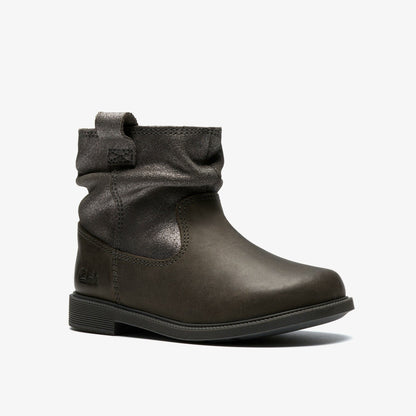 Clarks Discount / Oaklyn Top Toddler Pewter Suede