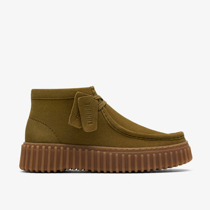 Clarks Latest / Torhill Moss Olive Suede