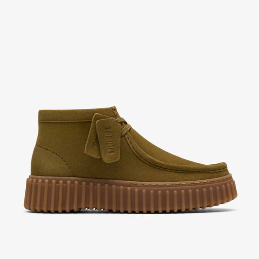 Clarks Latest / Torhill Moss Olive Suede
