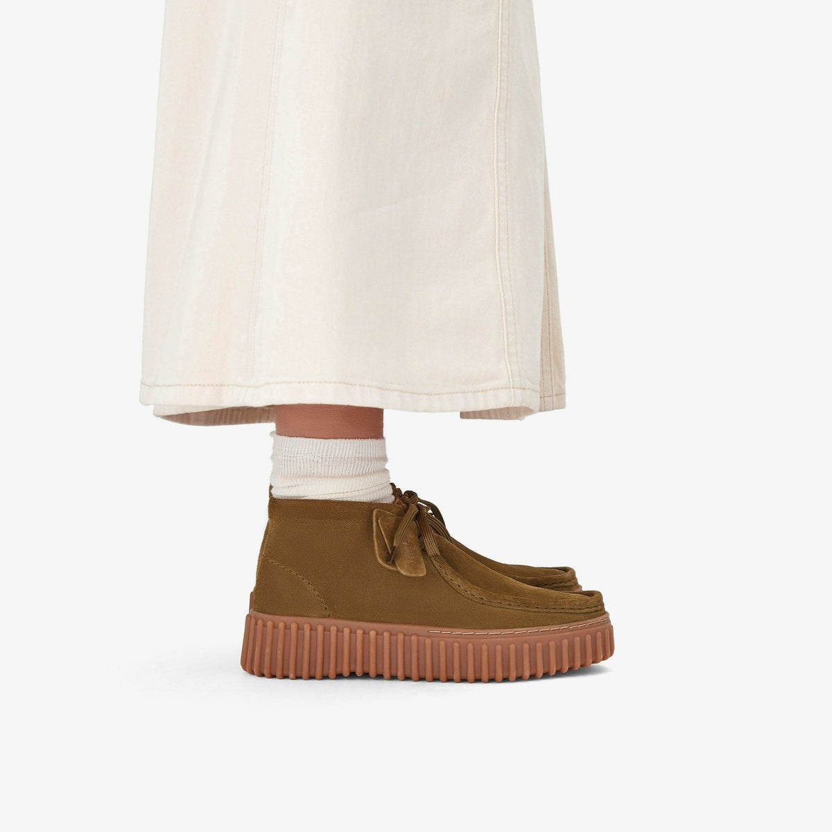 Clarks Latest / Torhill Moss Olive Suede