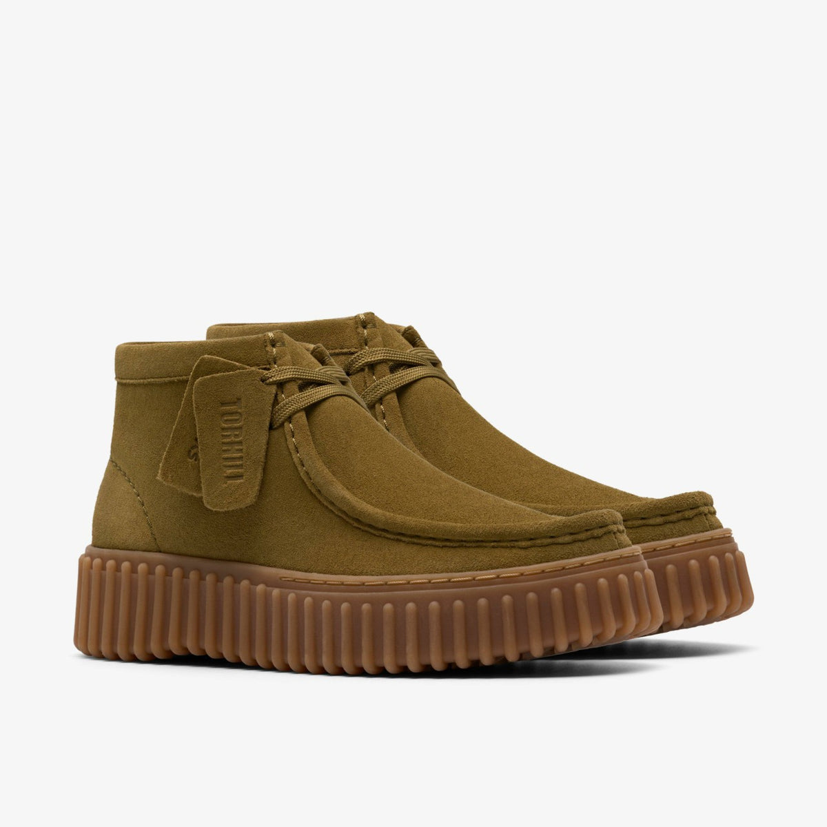 Clarks Latest / Torhill Moss Olive Suede