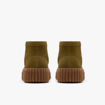 Clarks Latest / Torhill Moss Olive Suede