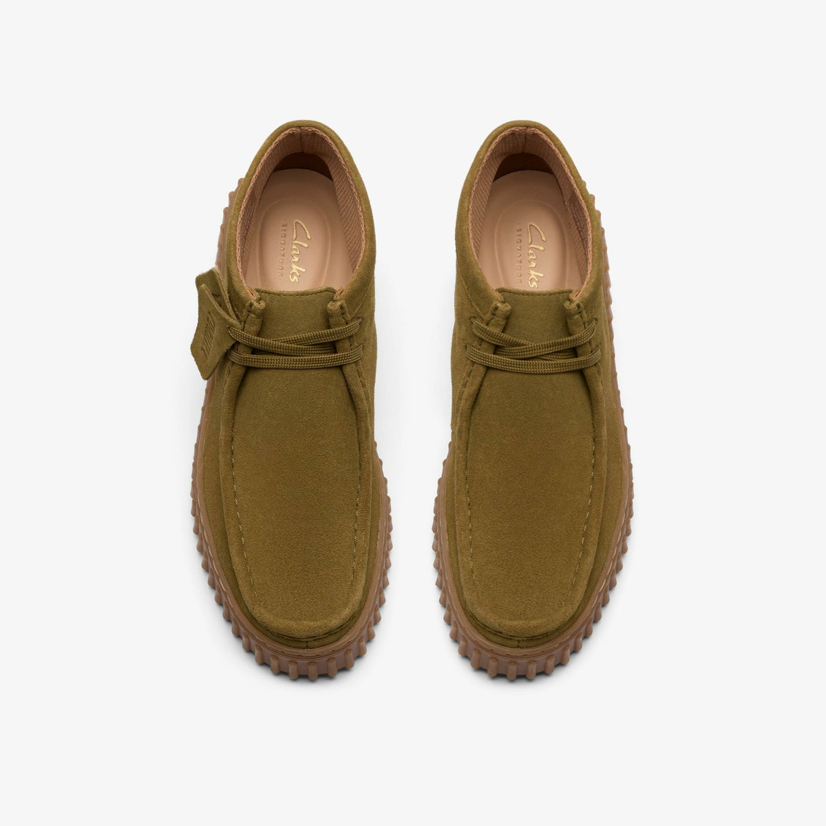 Clarks Latest / Torhill Moss Olive Suede
