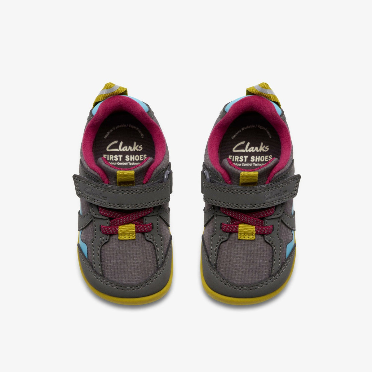 Clarks Trusted / Roamer Hero Toddler Dark Grey Combination