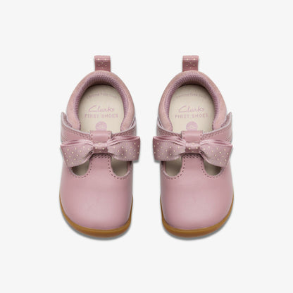 Clarks Premium / Roamer Trim Toddler Dusty Pink