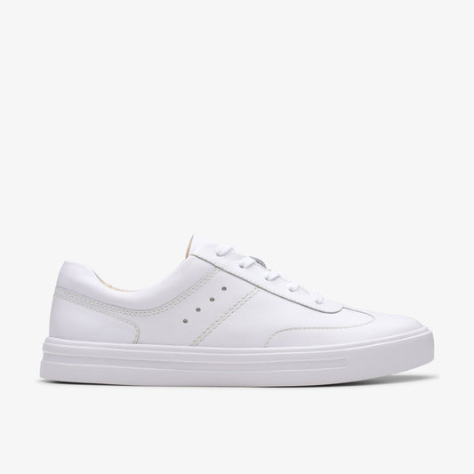 Clarks Best Price / Makea Court White Leather