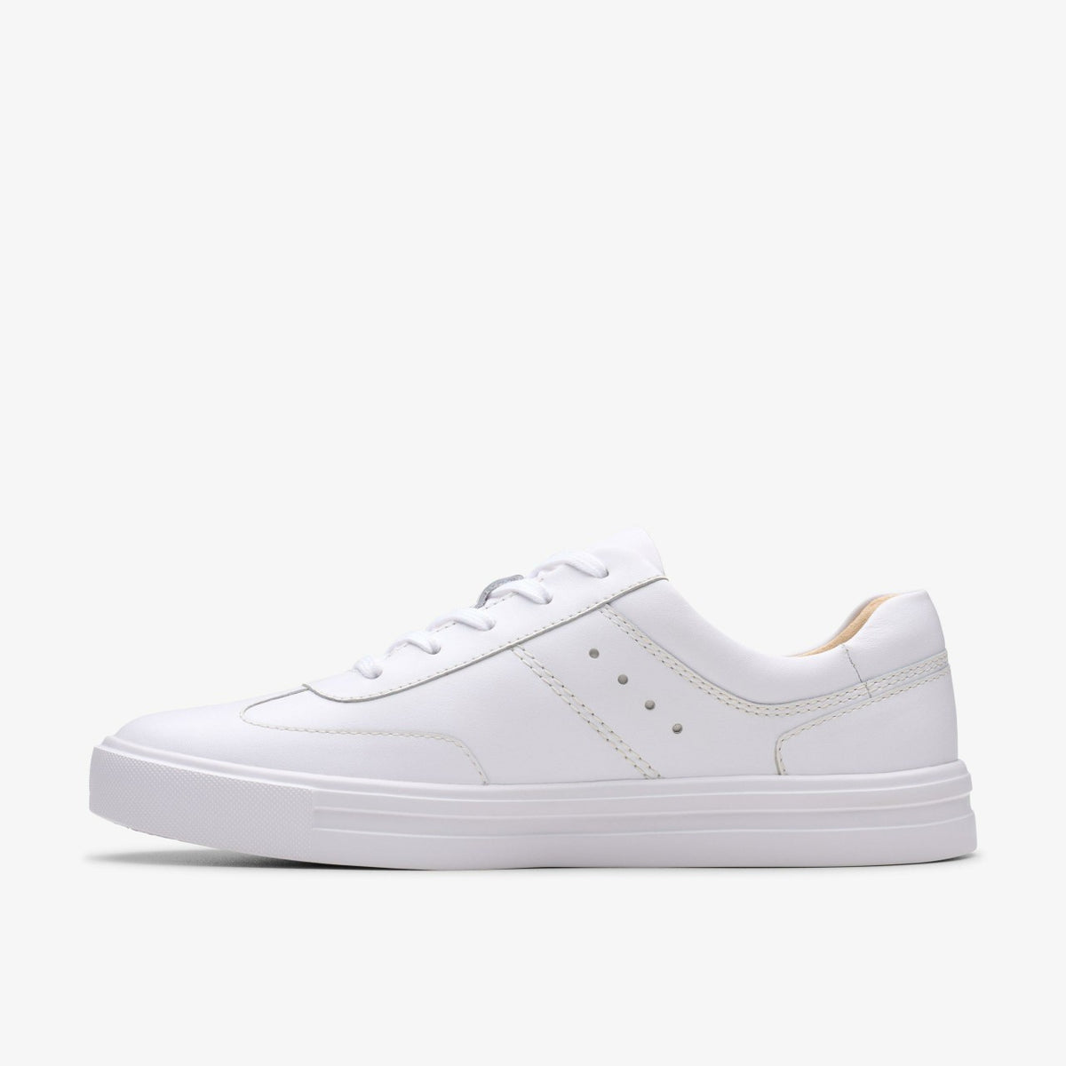 Clarks Best Price / Makea Court White Leather