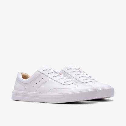 Clarks Best Price / Makea Court White Leather