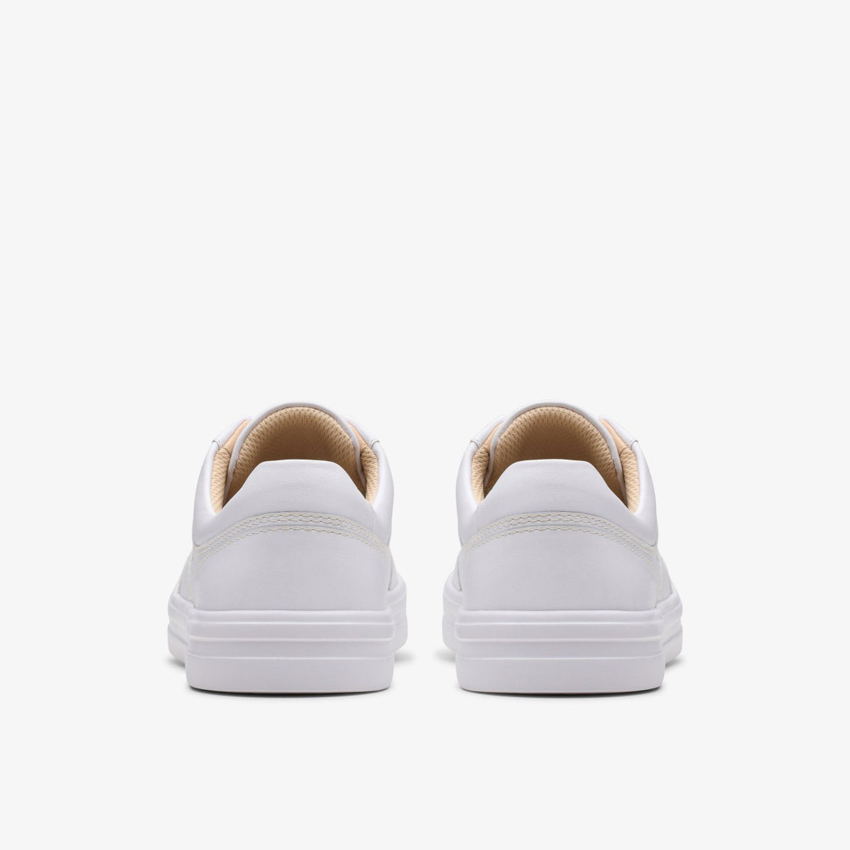 Clarks Best Price / Makea Court White Leather