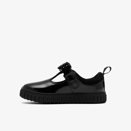 Clarks Quality / Cove Bow Toddler Black Patent