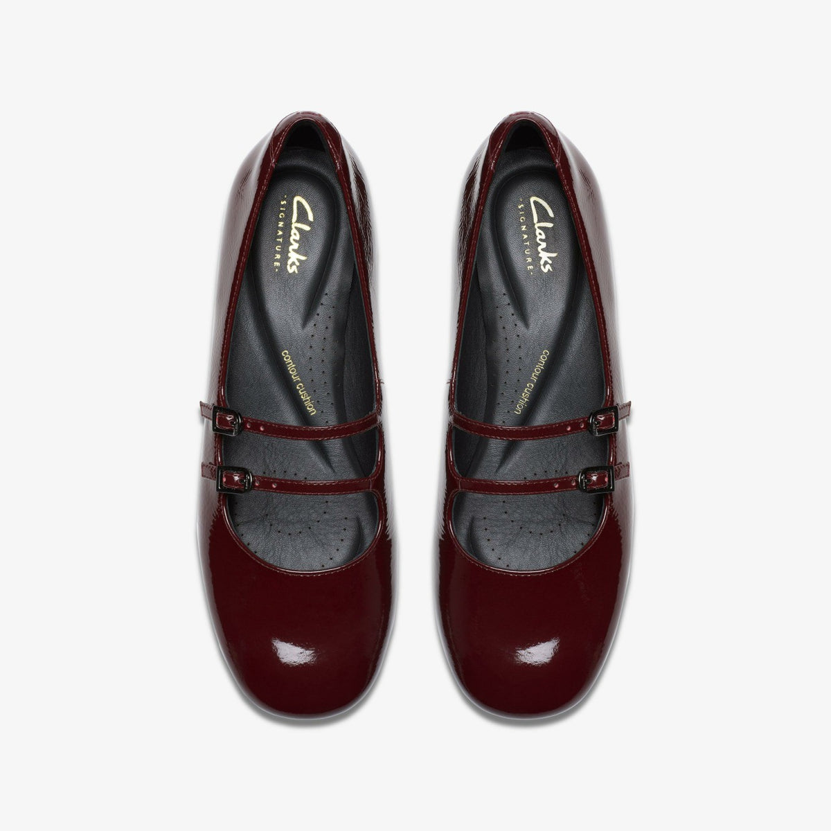 Clarks Everyday / Daiss 30 Shine Burgundy Patent