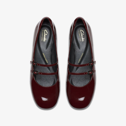 Clarks Everyday / Daiss 30 Shine Burgundy Patent