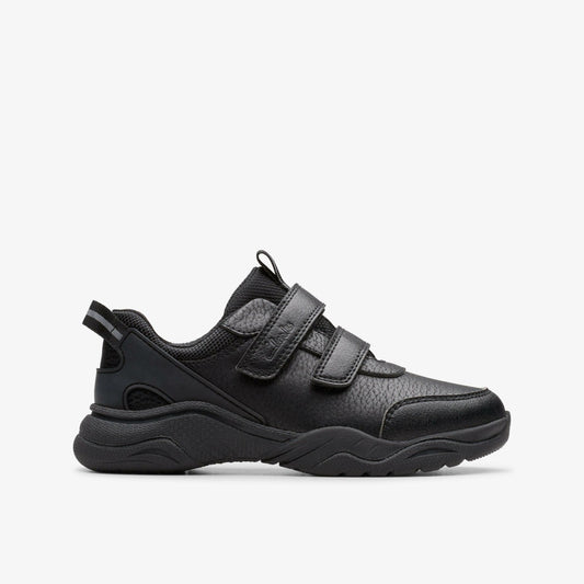 Clarks Classic / Feather Shine Kid Black