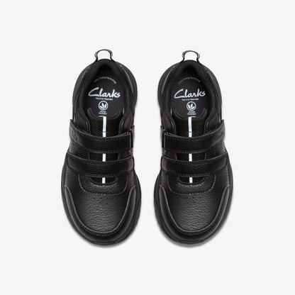 Clarks Classic / Feather Shine Kid Black