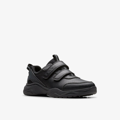 Clarks Classic / Feather Shine Kid Black