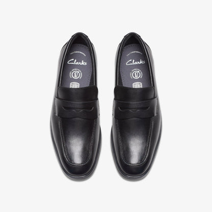 Clarks Hot Sale / Jonwin Craft Youth Black Leather