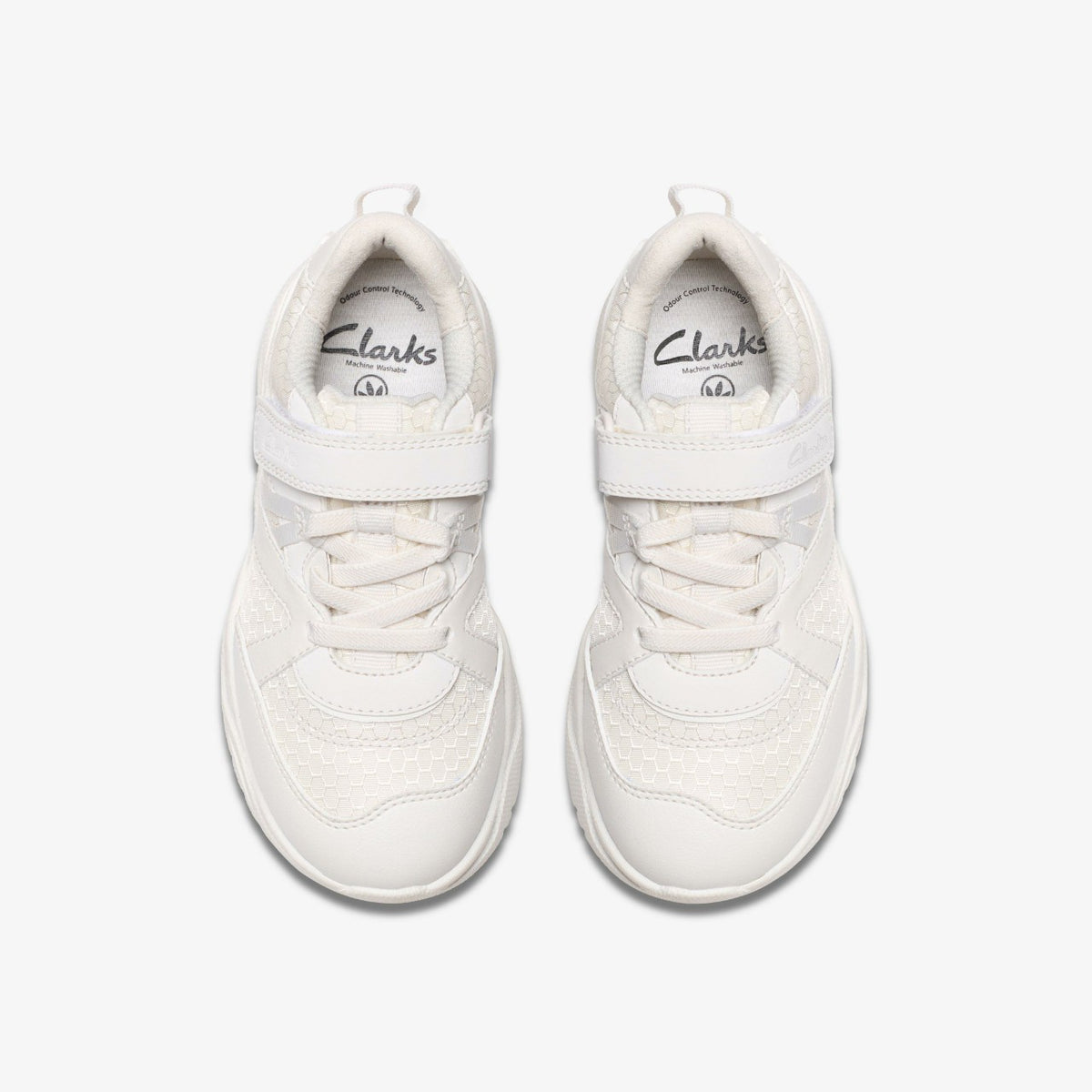 Clarks Hot Sale / Feather Pace Kid White