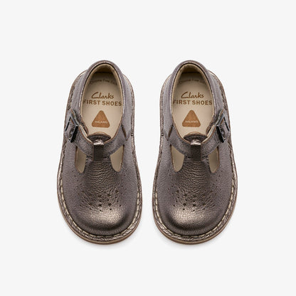 Clarks Everyday / Joyful Skip Toddler Pewter