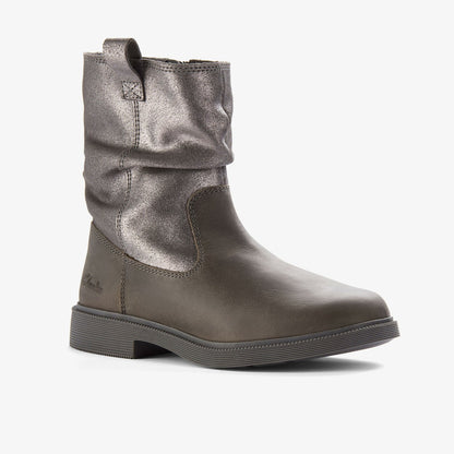 Clarks Best Price / Oaklyn Top Kid Pewter Suede