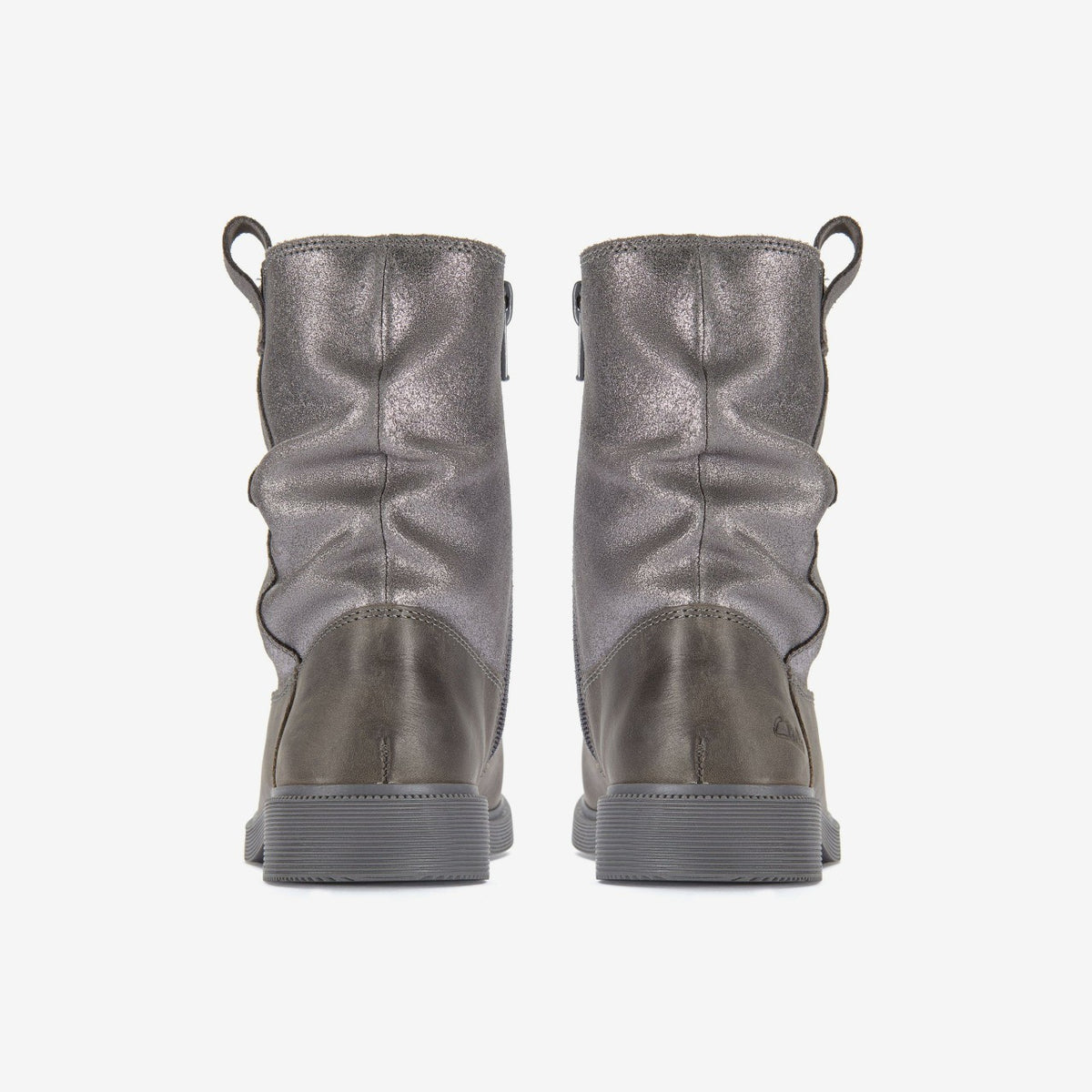 Clarks Best Price / Oaklyn Top Kid Pewter Suede