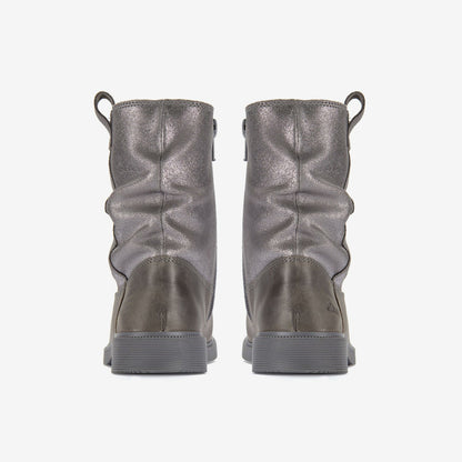 Clarks Best Price / Oaklyn Top Kid Pewter Suede